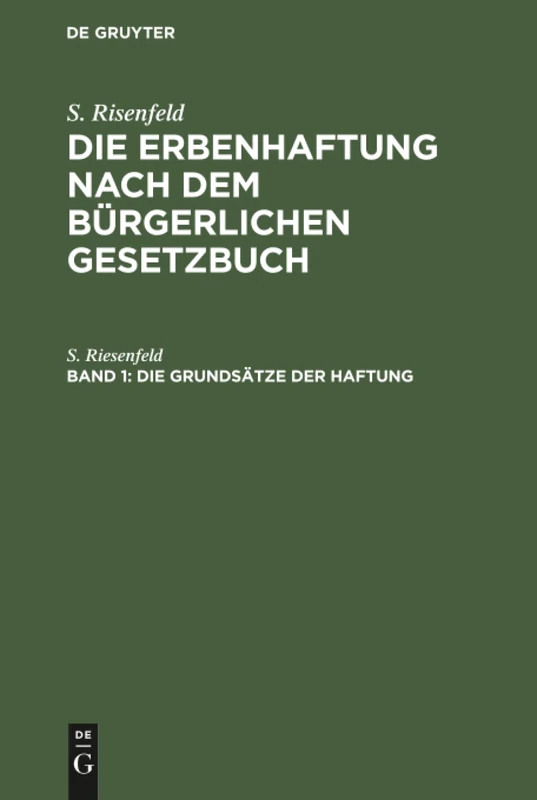 Die Grundsätze der Haftung: 1