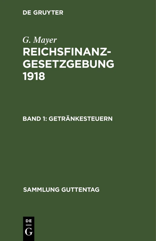 Getränkesteuern: 131 (Sammlung Guttentag)