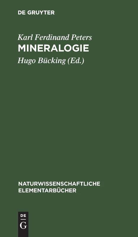Mineralogie (Naturwissenschaftliche Elementarbücher)