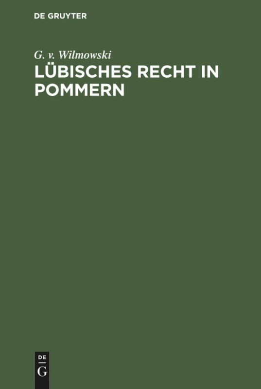 Lübisches Recht in Pommern