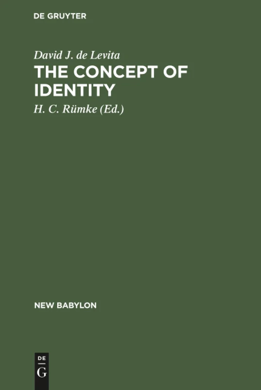 The concept of identity: 2 (New Babylon, 2)