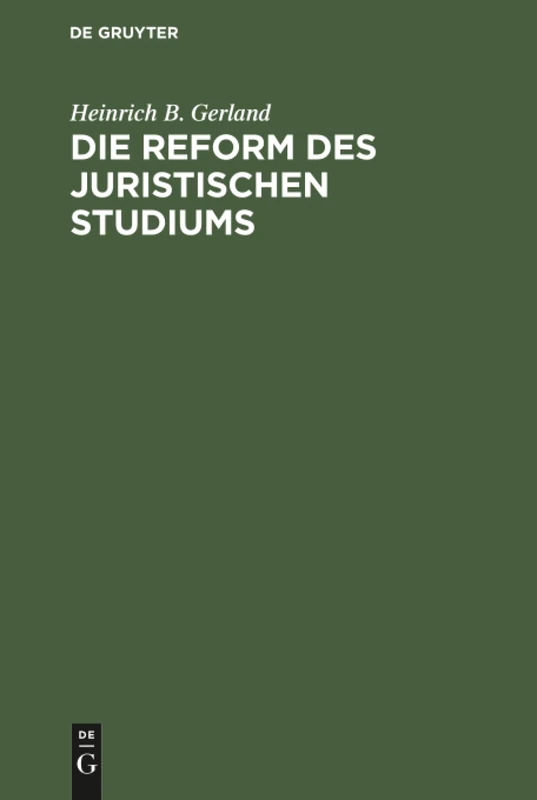 Die Reform des juristischen Studiums