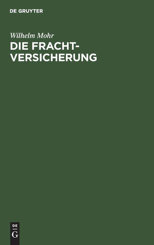 Die Frachtversicherung - Image 1