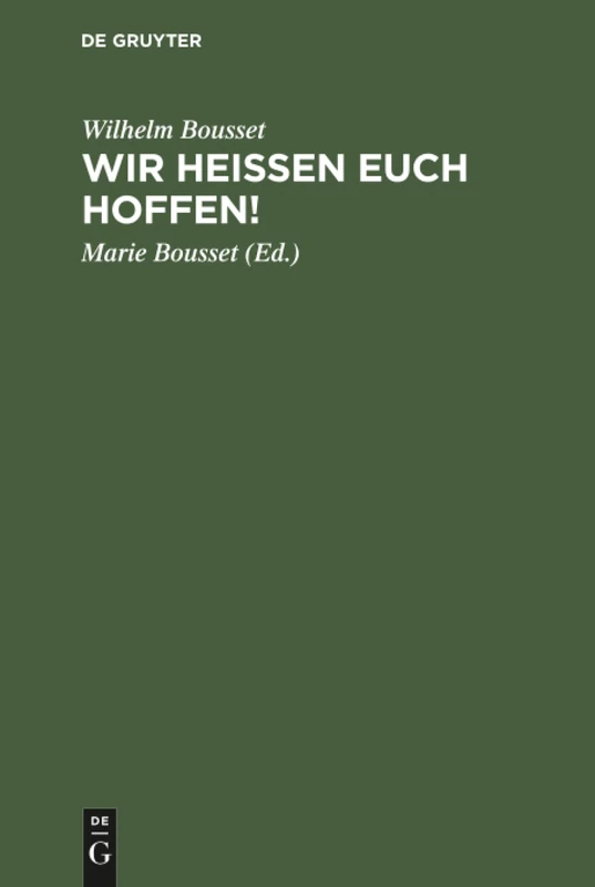 Wir heißen Euch hoffen!: Betrachtungen Über Den Sinn Des Lebens