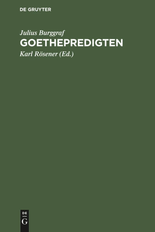 Goethepredigten
