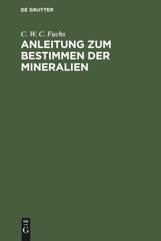 Anleitung zum Bestimmen der Mineralien
