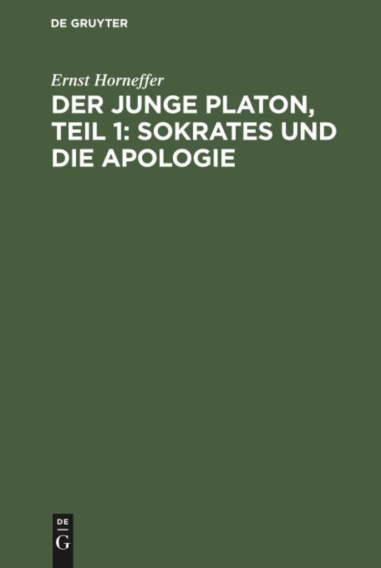 Der junge Platon, Teil 1: Sokrates und die Apologie