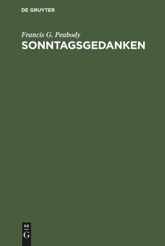 Sonntagsgedanken: Predigten Für Gebildete