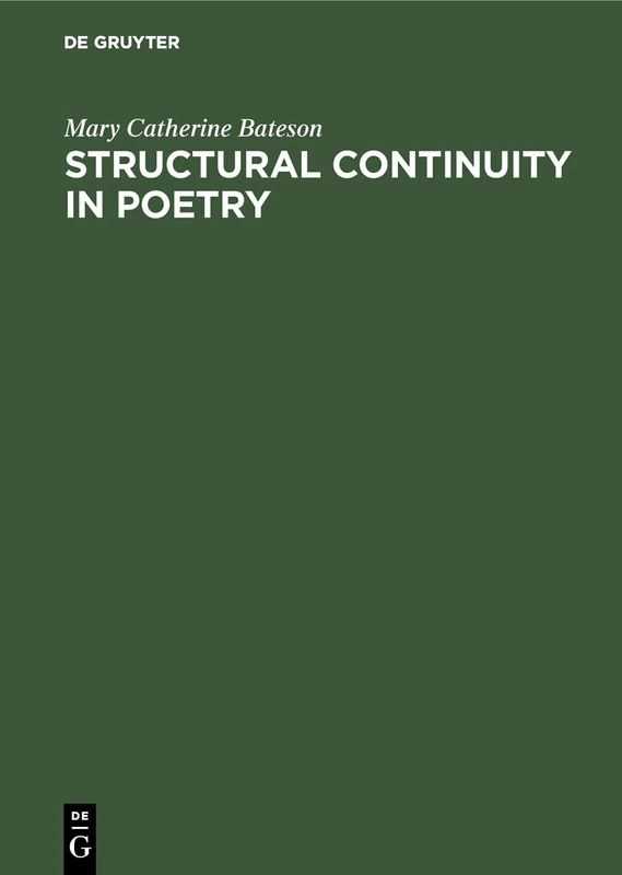 Structural continuity in poetry: A linguistic study of five Pre-Islamic Arabic Odes