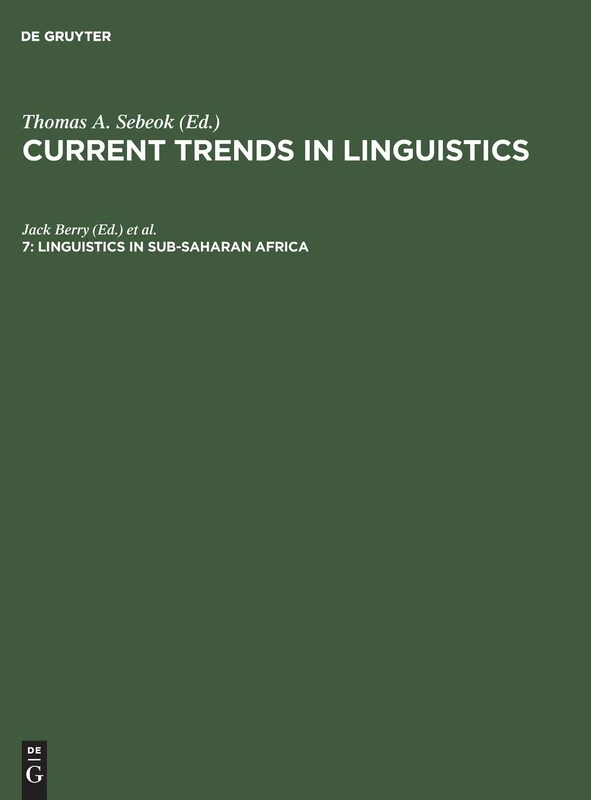 Linguistics in Sub-Saharan Africa