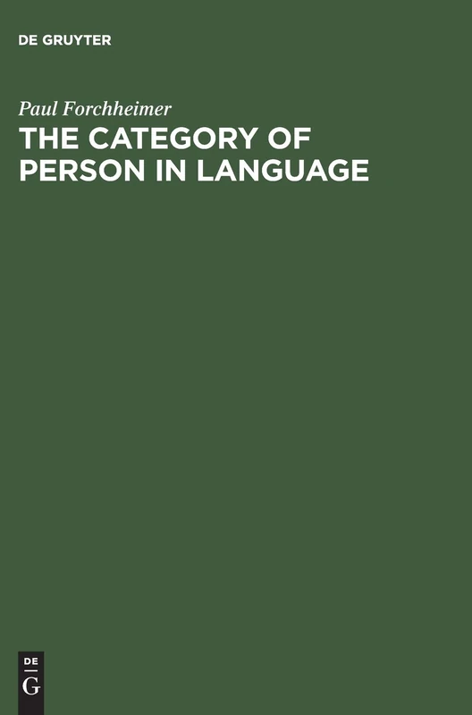 The Category of Person in Language - Image 1