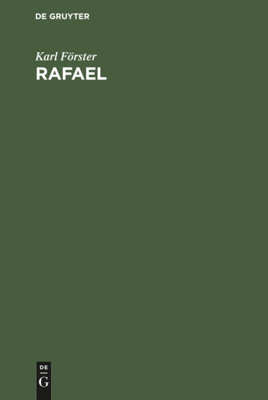 Rafael: Kunst Und Künstlerleben in Gedichten