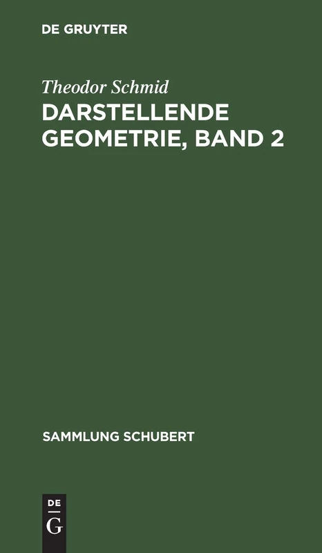 Darstellende Geometrie, Band 2: 66 (Sammlung Schubert)