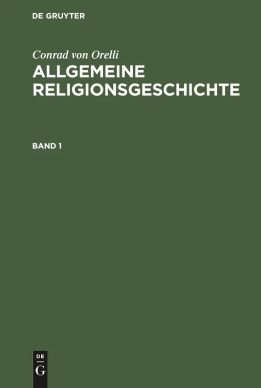 Allgemeine Religionsgeschichte: 1