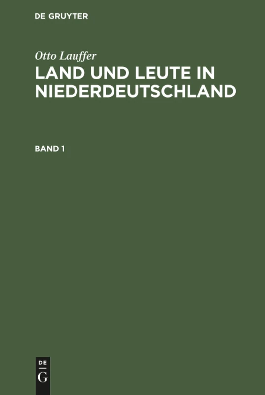 Land und Leute in Niederdeutschland