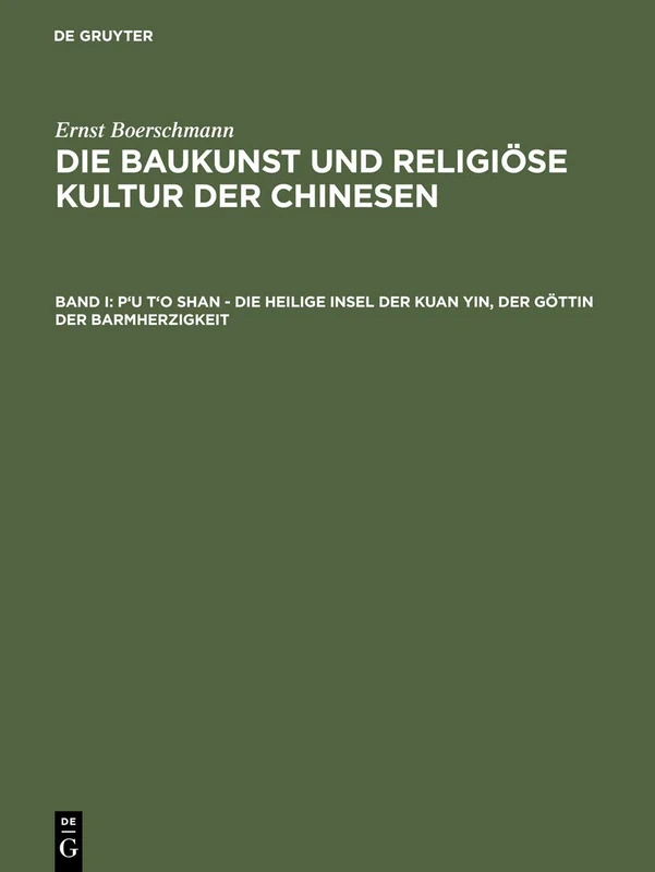 P'u t'o shan – Die heilige Insel der Kuan yin, der Göttin der Barmherzigkeit - Image 1