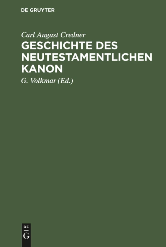 Geschichte des neutestamentlichen Kanon