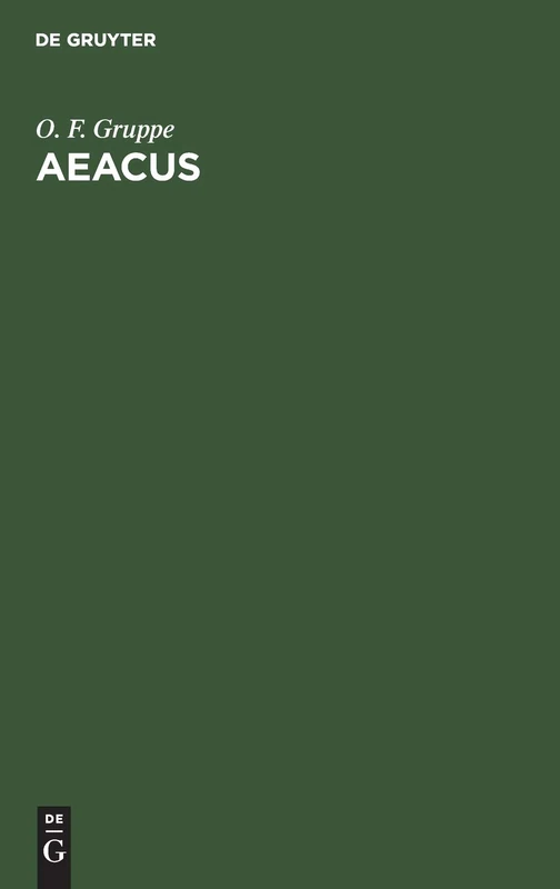 Aeacus: Über Die Interpolationen in Den Römischen Dichtern. Mit Besonderer Rücksicht Auf Horaz - Image 1