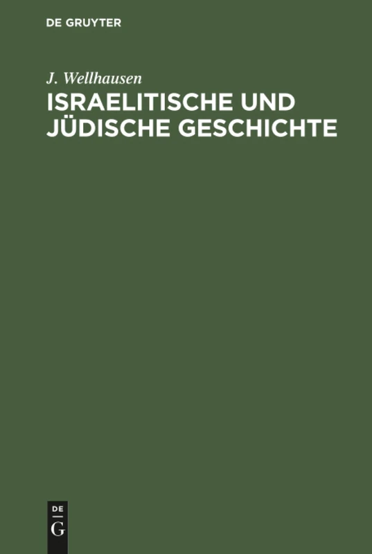 Israelitische und jüdische Geschichte