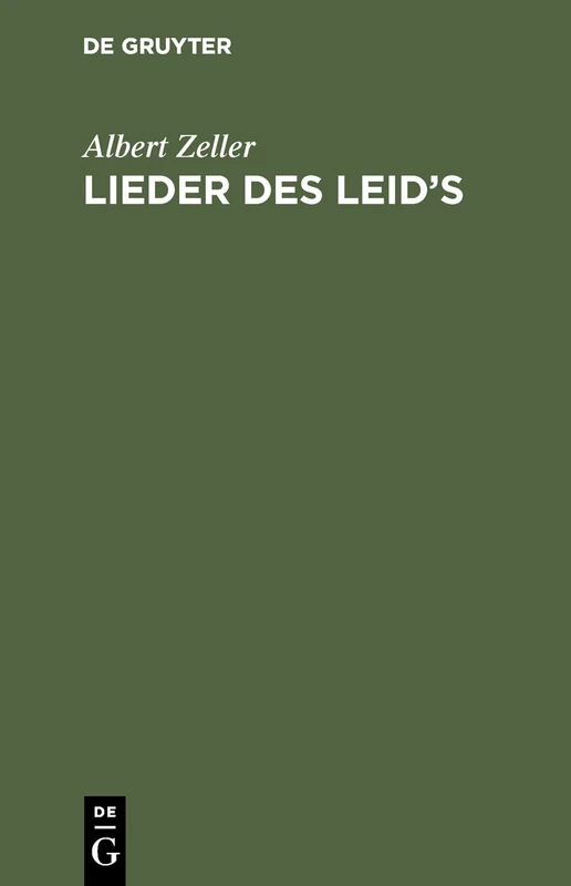 Lieder des Leid’s