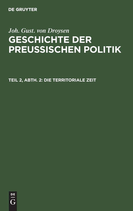 Die territoriale Zeit: 2