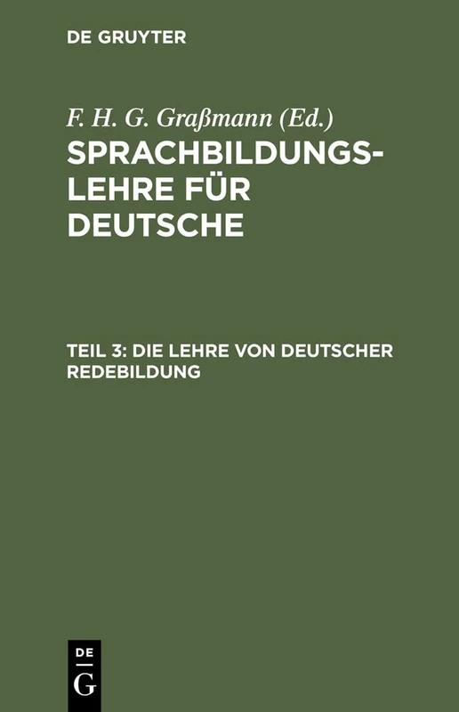 Die Lehre Von Deutscher Redebildung