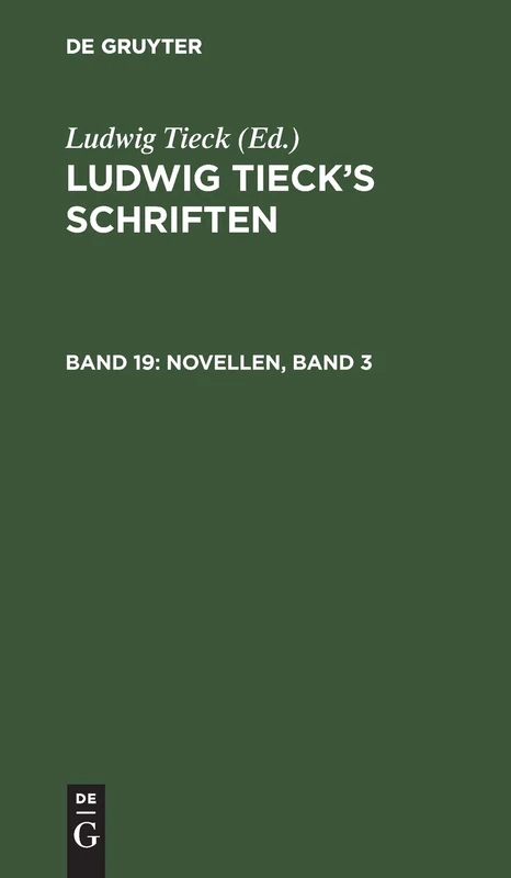 Novellen, Band 3: [Glück Giebt Verstand. Der Funfzehnte November. Tod Des Dichters]: 19 - Image 1
