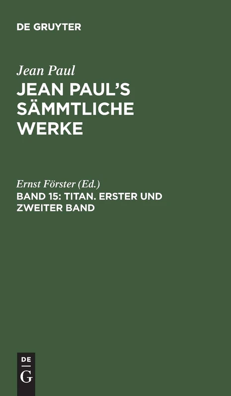 Titan. Erster und zweiter Band