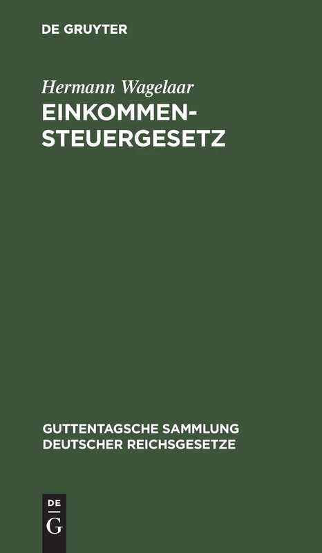 Einkommensteuergesetz: Vom 27. Februar 1939 in Der Fassung Des Gesetzes Nr. 12 Der Allierten Kontrollbehörde (Kontrollrat) Vom 11. Februar 1946: 228 (Guttentagsche Sammlung Deutscher Reichsgesetze)