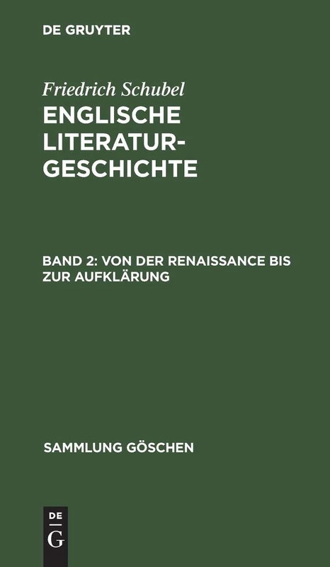 Von Der Renaissance Bis Zur Aufklärung: Von Der Renaissance Bis Zur Aufklärung: 1116 (Sammlung Göschen)