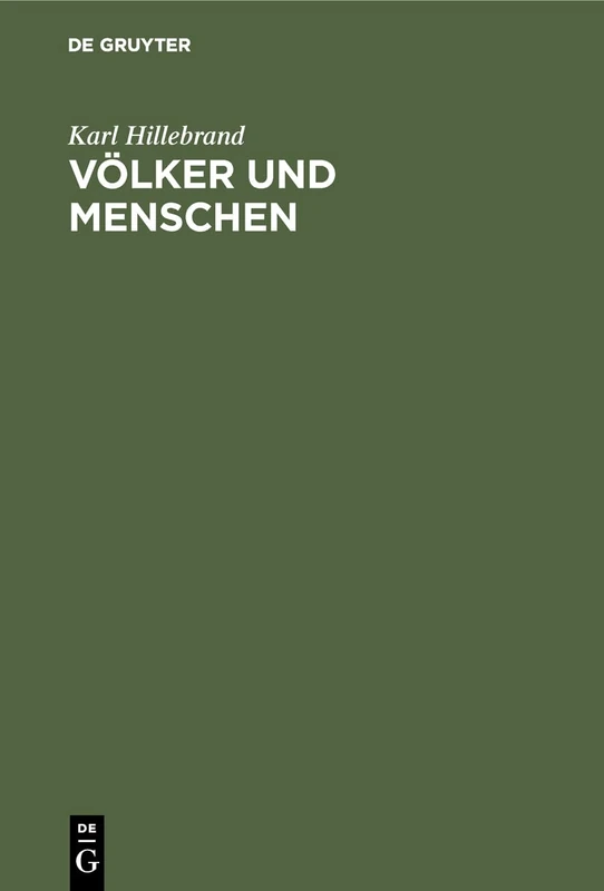 Völker und Menschen: Auswahl Aus Dem Gesamtwerk "Zeiten, Völker Und Menschen" - Image 1