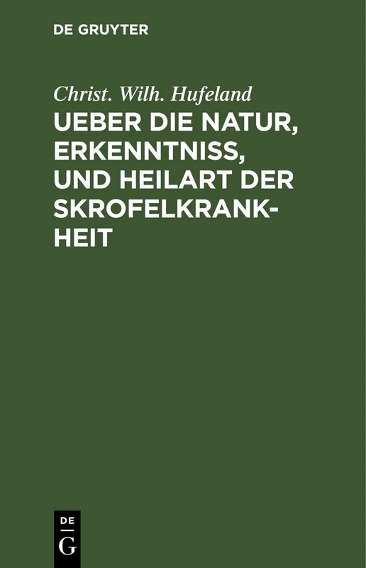 Ueber Die Natur, Erkenntniß, Und Heilart Der Skrofelkrankheit: Eine Im Jahr 1796 Von Der Kaiserlichen Leopoldinischen Akademie Der Naturforscher Gekrönte Preisschrift - Image 1