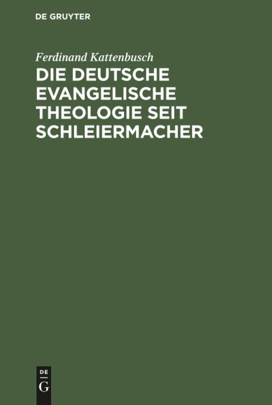 Die deutsche evangelische Theologie seit Schleiermacher: Ihre Leistungen Und Ihre Schäden