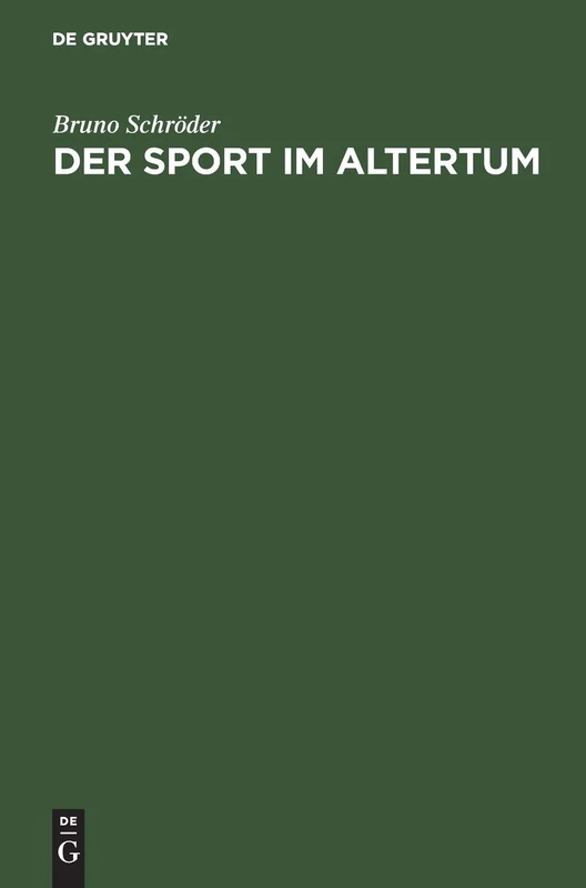 Der Sport Im Altertum
