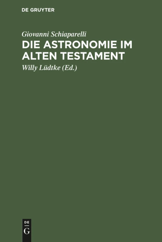 Die Astronomie im Alten Testament