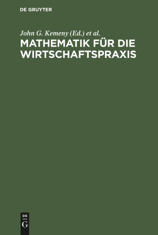 Mathematik für die Wirtschaftspraxis