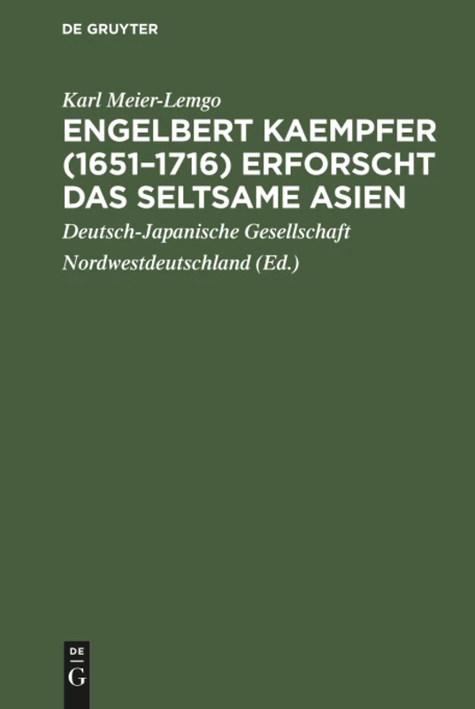 Engelbert Kaempfer (1651-1716) erforscht das seltsame Asien - Image 1