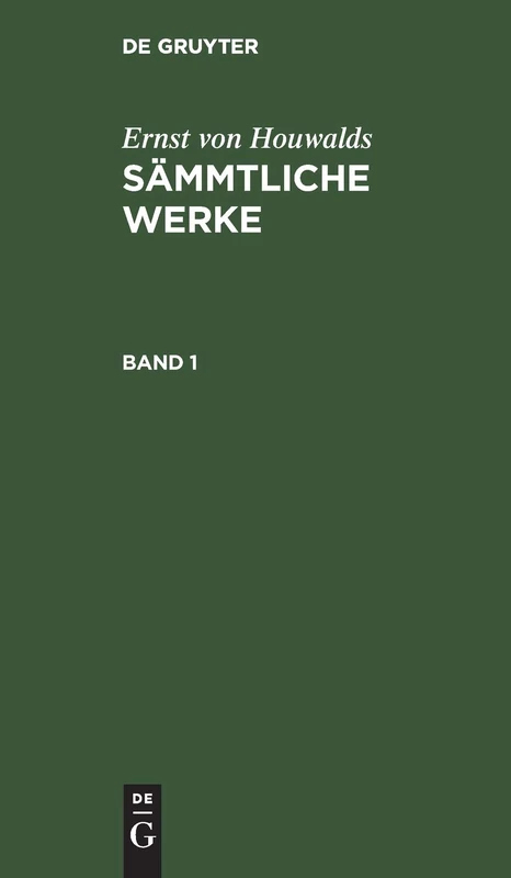 Sämmtliche Werke: 1