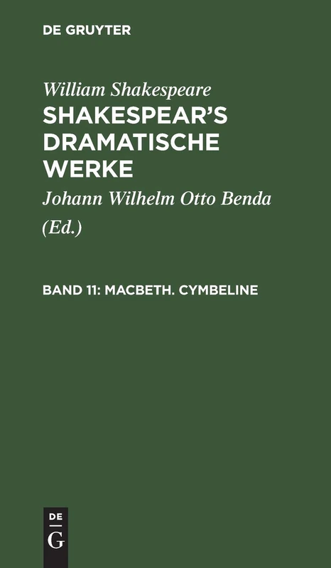 Macbeth. Cymbeline: Aus: Dramatische Werke: 11 - Image 1