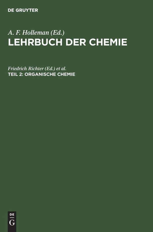 Organische Chemie: Aus; Lehrbuch Der Chemie