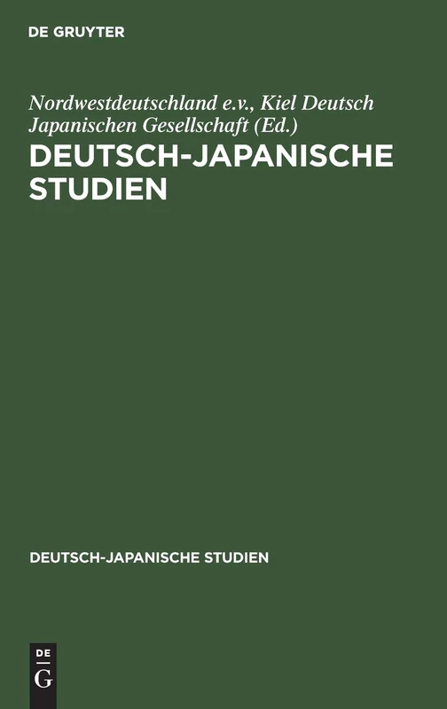Deutsch-japanische Studien: H. 1