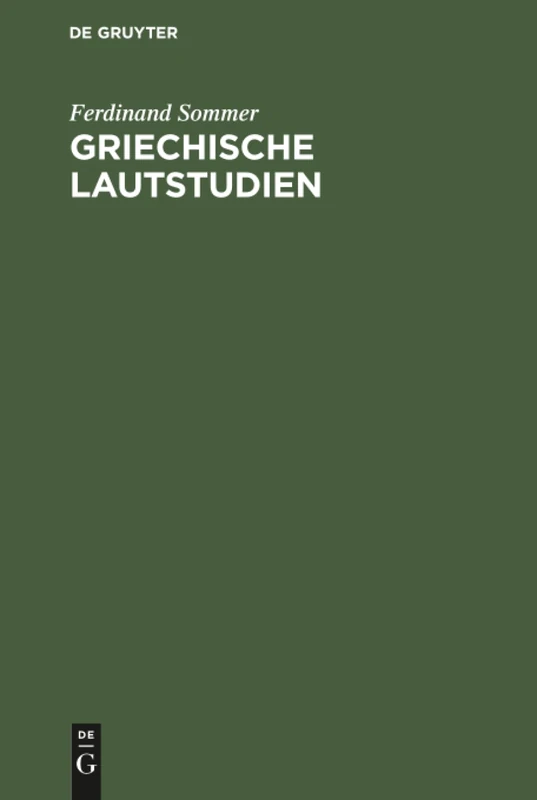 Griechische Lautstudien