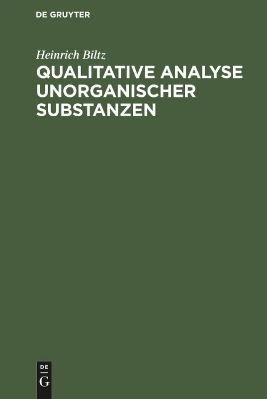 Qualitative Analyse unorganischer Substanzen