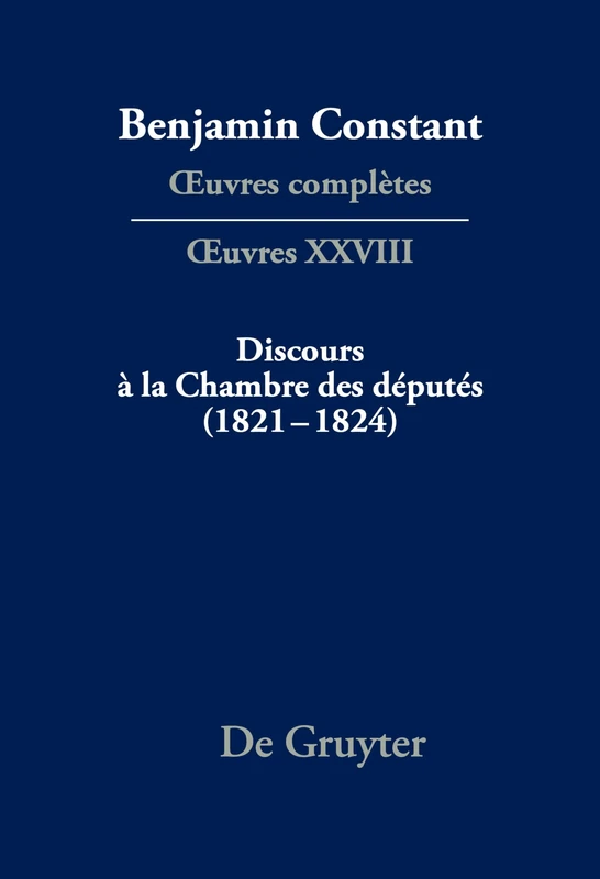 Discours À La Chambre Des Députés (1821-1824) - Image 1