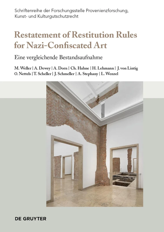 Restatement of Restitution Rules for Nazi-Confiscated Art: Eine vergleichende Bestandsaufnahme: 10 (Schriftenreihe der Forschungsstelle Provenienzforschung, Kunst- und Kulturgutschutzrecht, 10)