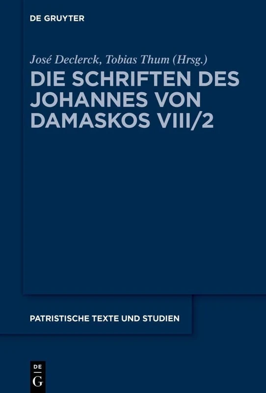 Liber I (de Deo): Zweiter Halbband. Ζ-Χ: 72 (Patristische Texte Und Studien)