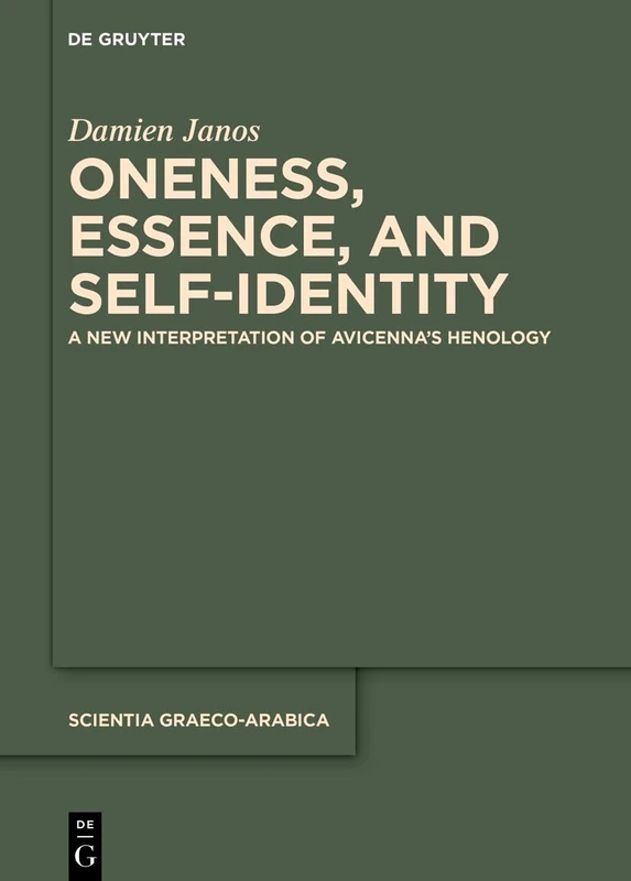De Gruyter Avicenna Henology - Oneness, Essence, and Self-Identity