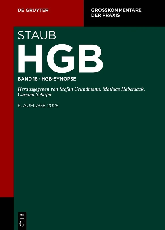 Hgb-Synopse: 18 (Großkommentare Der Praxis)