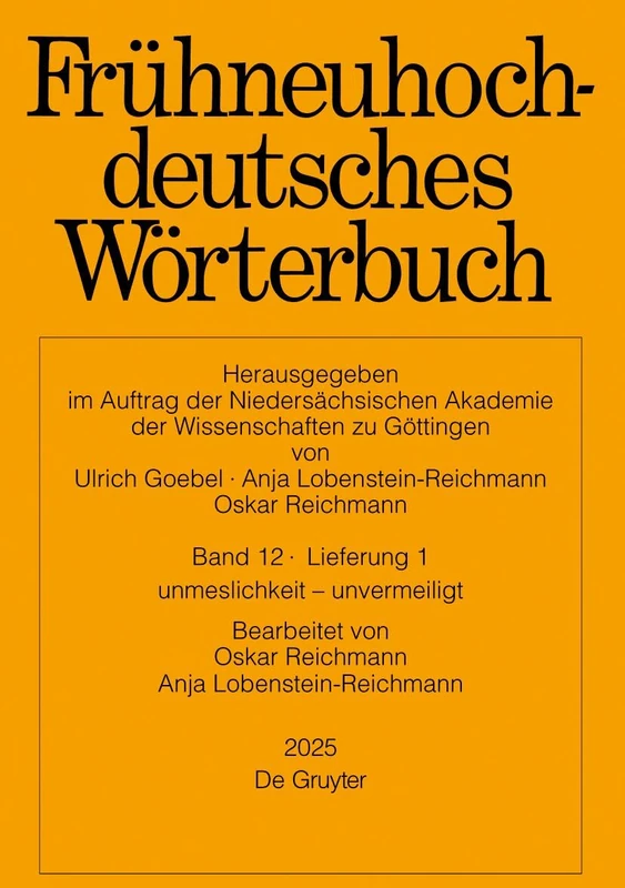 Frühneuhochdeutsches Wörterbuch. Band 12/Lieferung 1