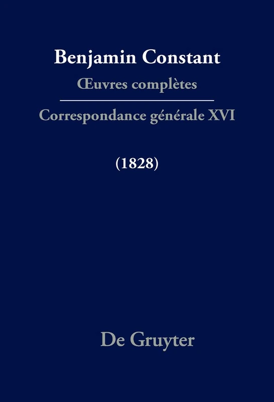 Correspondance Générale 1828